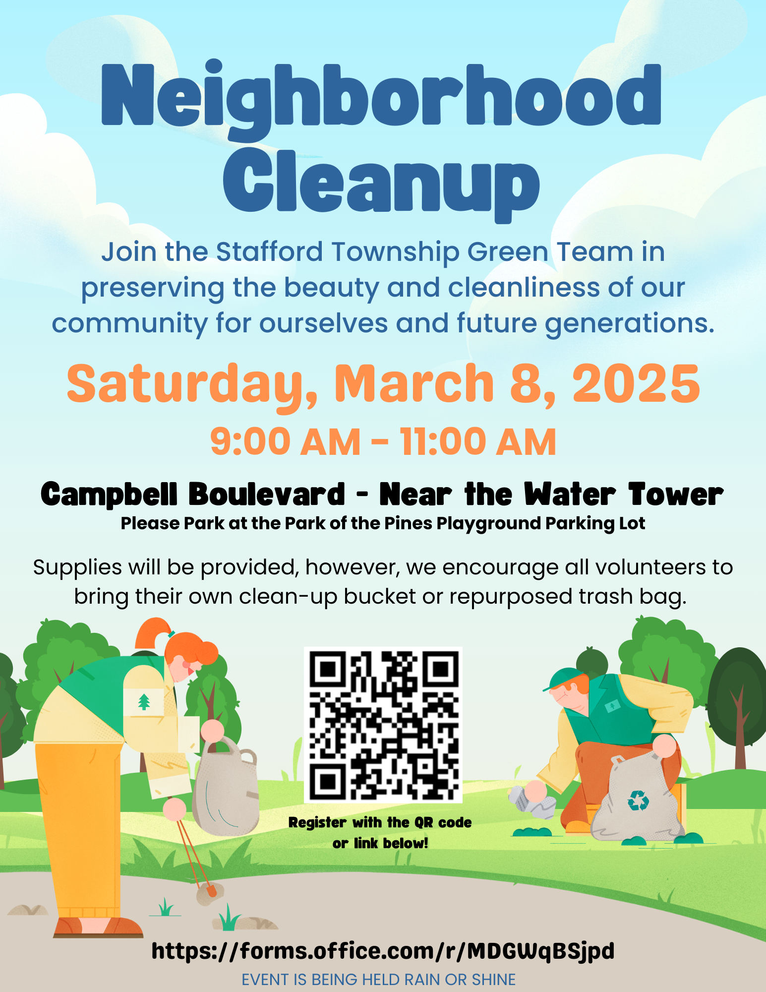 Neighborhood Cleanup 3-8-25